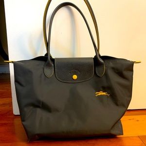 Small long champ le pilage tote bag